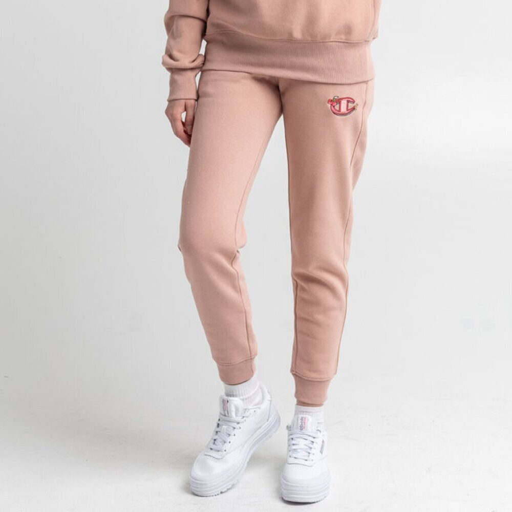 Champion x KNC Beauty Sweatpants Joggers Reverse Weave Pink Cherry Logo Size XL